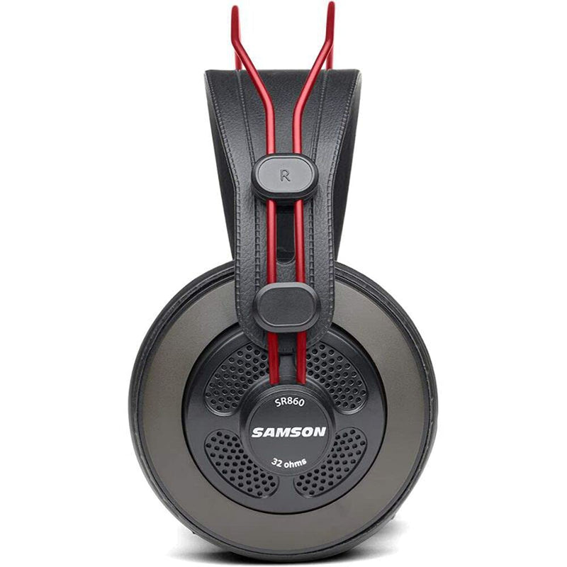 Samson SR860 Over-Ear Professional Semi-Open Studio Reference Small Headphones Headset -
