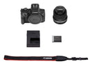 Canon EOS R100 RF-S18-45mm F4.5-6.3 is STM Lens Kit, Mirrorless Camera, RF Mount, 24.1 MP, Continuous Shooting, Eye Detection AF, Full HD Video, 4K, Lightweight, Wi-Fi, Bluetooth, Content Creation -