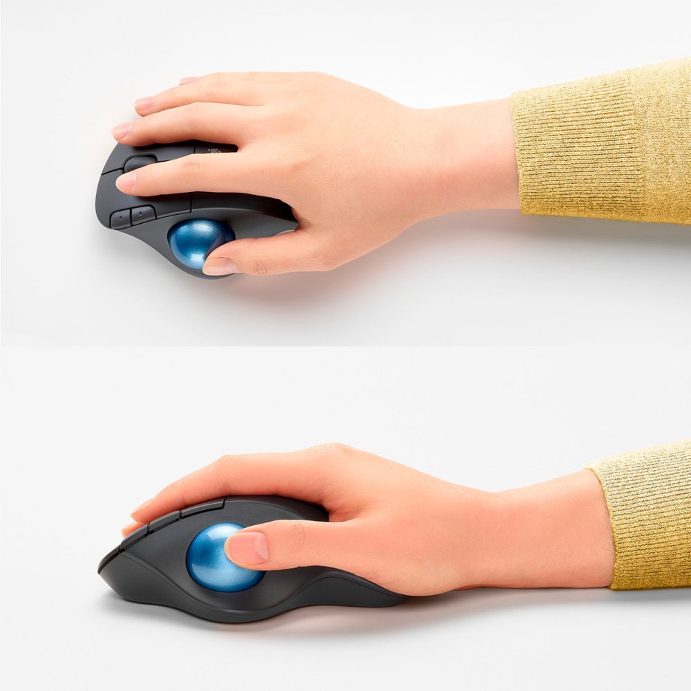 Logitech Ergo M575 Wireless Trackball Mouse (Black) -