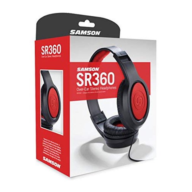 Samson SR360 Over-Ear Dynamic Stereo Headphones -