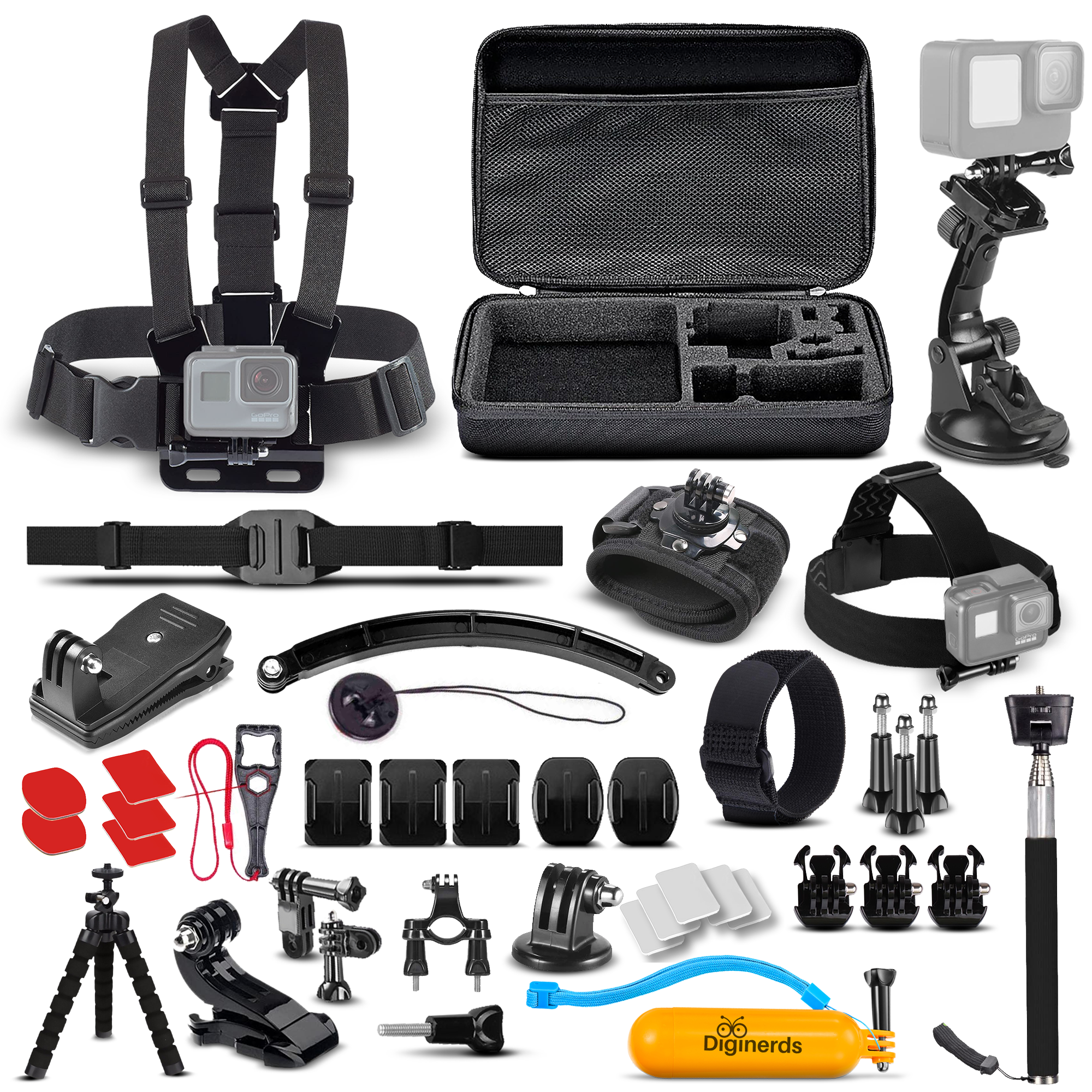 Diginerds 50 in 1 Go Pro Accessory Pack